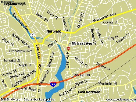 Map of Norwalk Inn